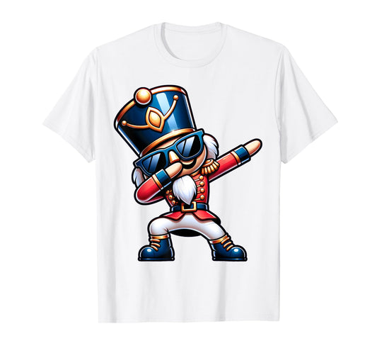 Christmas Nutcracker Dabbing Boys Santa Xmas Funny T-Shirt