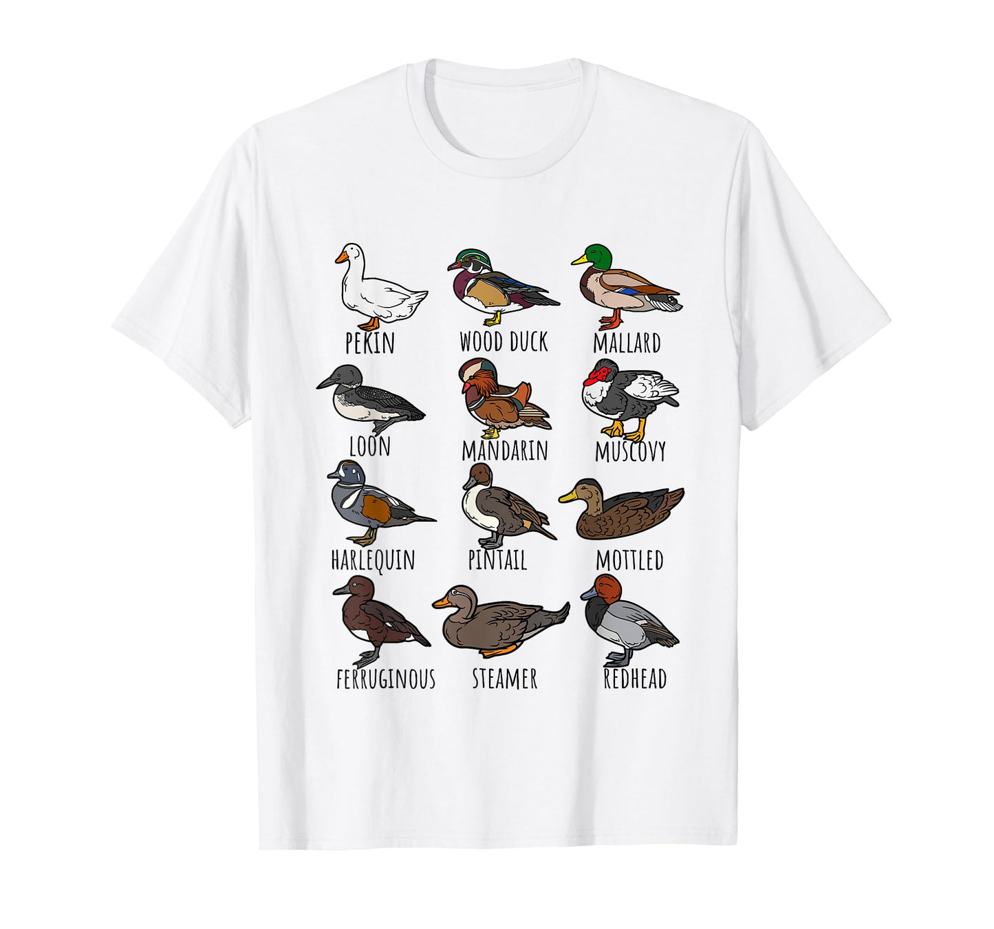 Types Of Ducks breeds Collection,Cute identification Duck T-Shirt