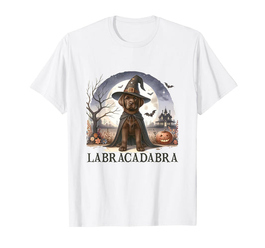 Cute Labrador Dog Magician Labracadabra Men Women Kids T-Shirt