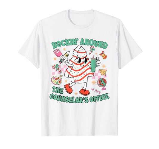 Rocking Around The Counselor's Office Christmas Counseling T-Shirt