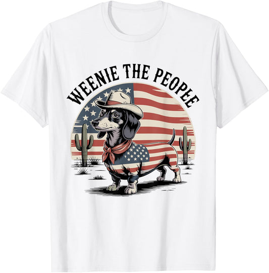 Weenie the People Dachshund 4th of July T-shirt
