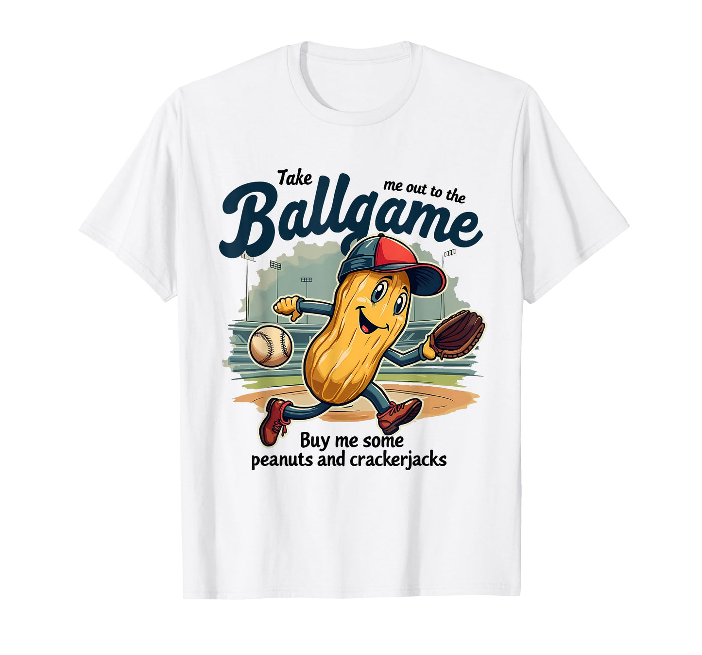 Funny Peanuts Take Me Out To The Ball Game Baseball Mothers T-Shirt