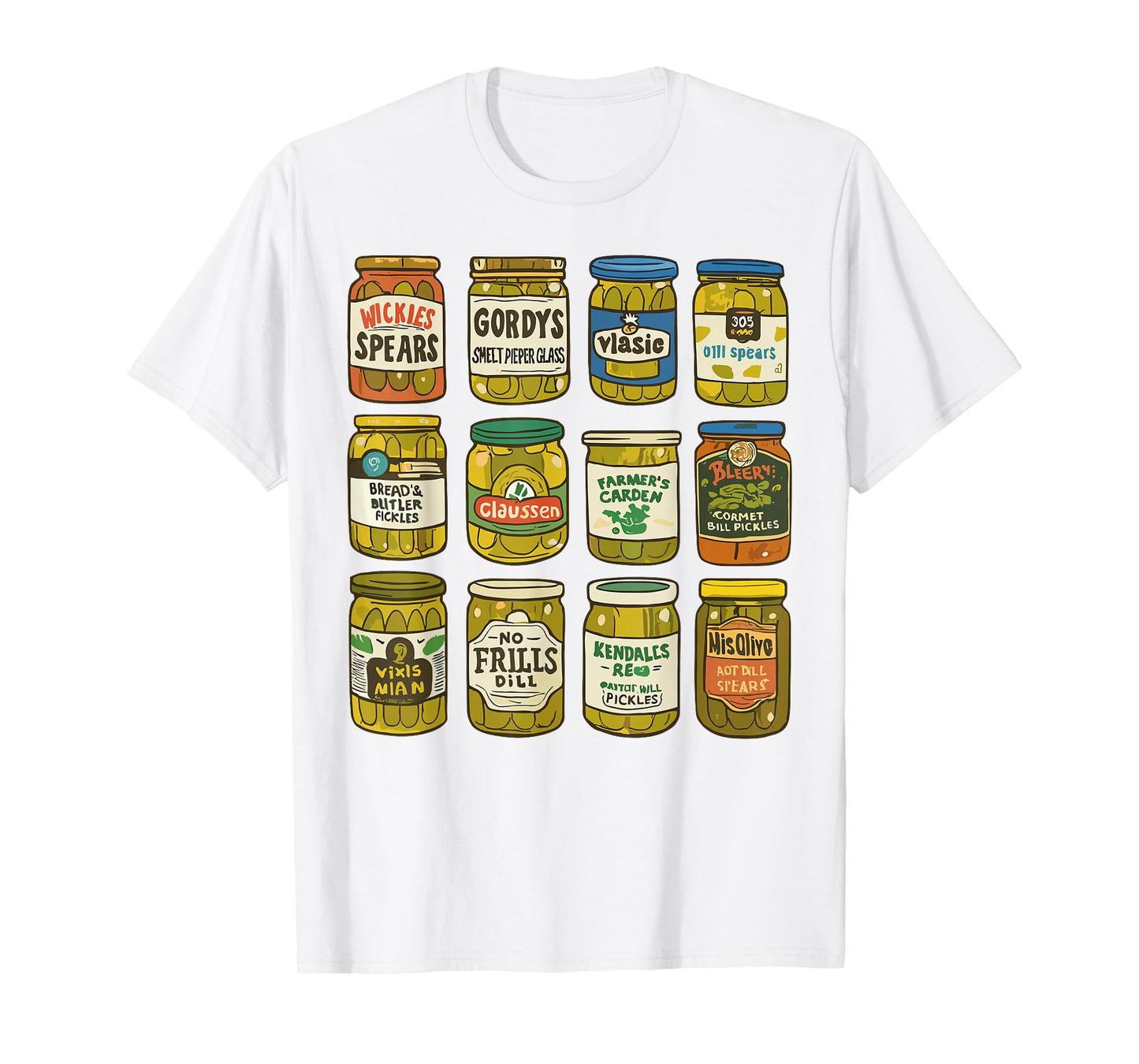 Retro Canned Pickles Jar Canning Season Pickle Jar Women Men T-Shirt