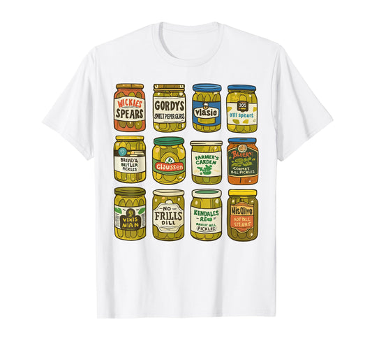 Retro Canned Pickles Jar Canning Season Pickle Jar Women Men T-Shirt