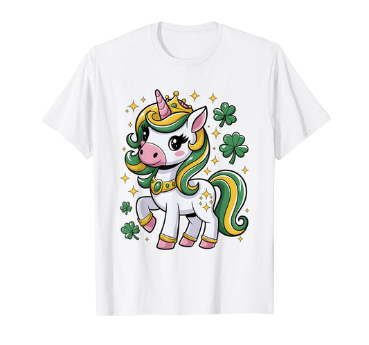 St Patricks Day Girls Kids Toddler Irish Unicorn Lepricorn T-Shirt