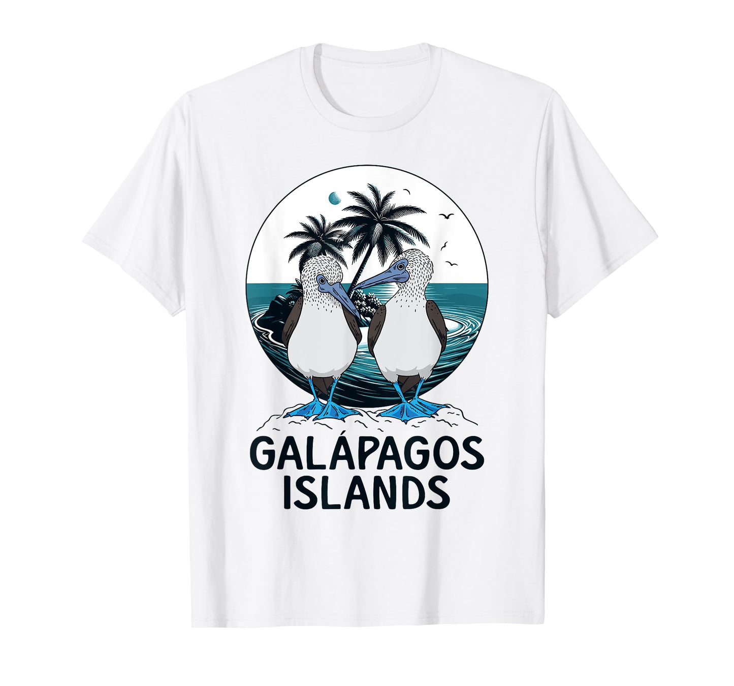 Seabirds Blue Footed Booby Bird Galapagos Islands T-Shirt