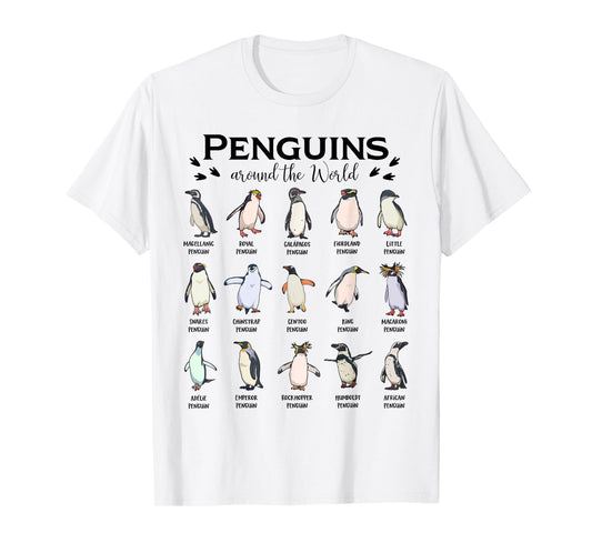 Penguin - Types of penguins T-Shirt