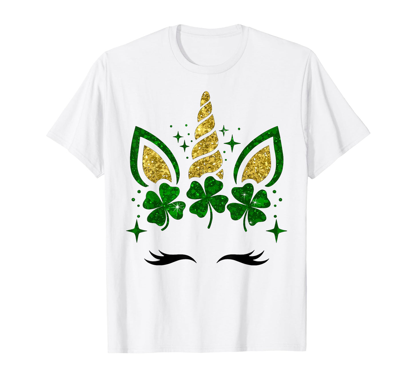 Cute Unicorn Shamrock St Patricks Day Girls Kids Lepricorn T-Shirt