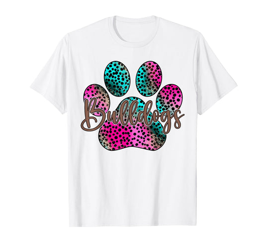 Vintage Bulldogs Team Pride School Spirit Back To School T-Shirt