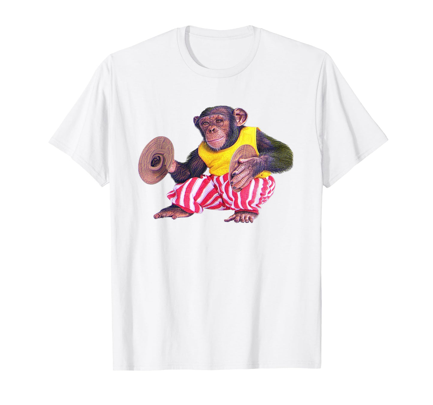 Cymbal Chimp Toy, Jolly Monkey With Cymbals Vintage Retro T-Shirt