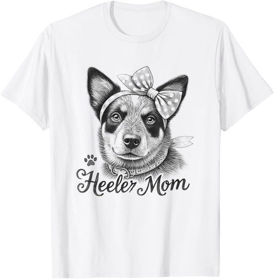 Australian Cattle Dog Blue Heeler Mom Design For Women T-Shirt