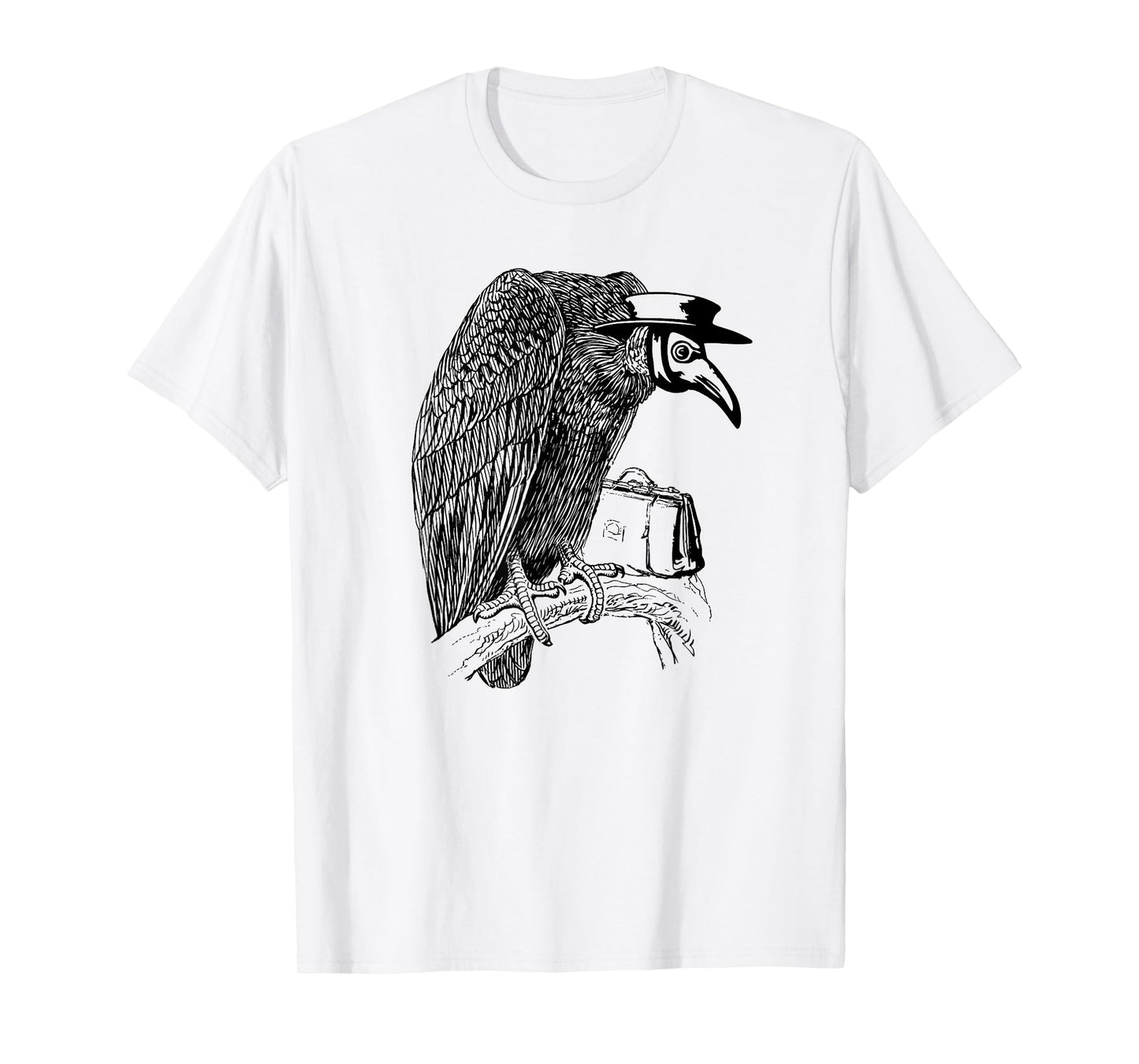 Vulture Plague Doctor Medieval Macabre T-Shirt