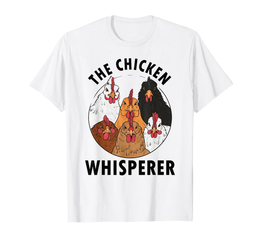 The Chicken Whisperer Funny Chicken Farming Retro T-Shirt