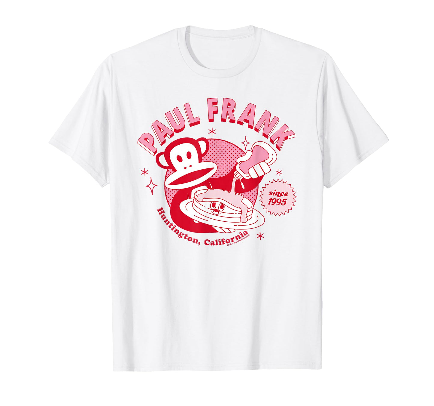 Paul Frank Breakfast Diner Pancakes Julius The Monkey T-Shirt