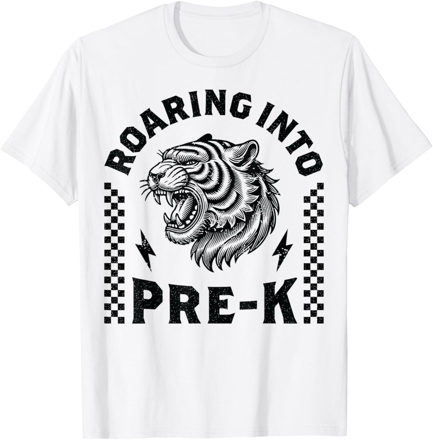 Roaring Into Pre-K Tiger I’m Ready for Pre K Boy Girl Funny T-Shirt