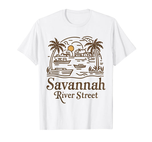 Savannah River Street Georgia Souvenir T-Shirt