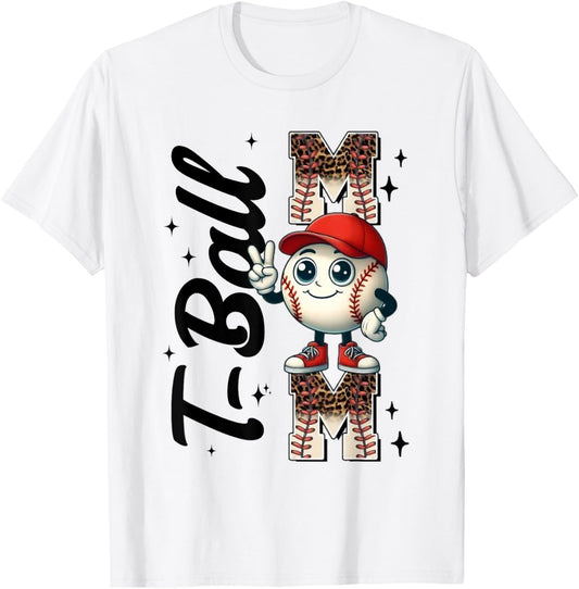 Funny T-ball Mom Mother's Day Women Mama T-Shirt
