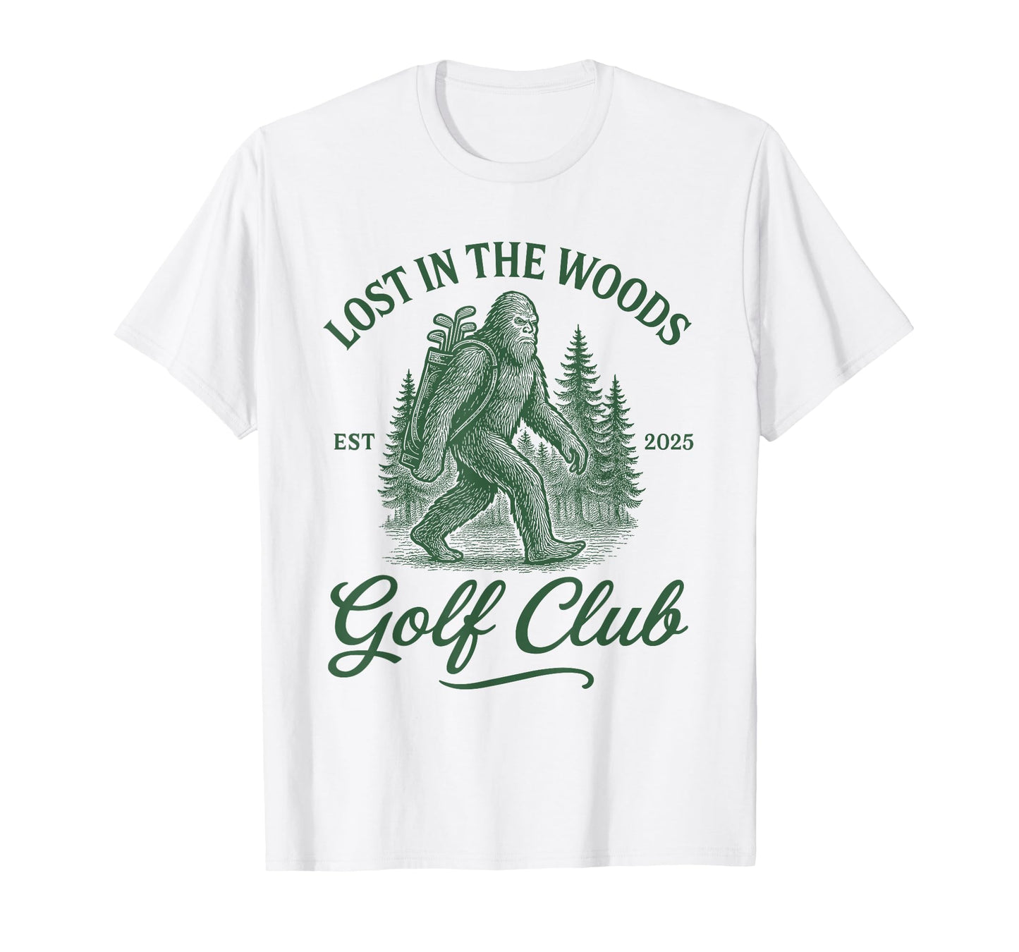 Bigfoot Golfing Sasquatch Golf for Men & Women Golfer T-Shirt