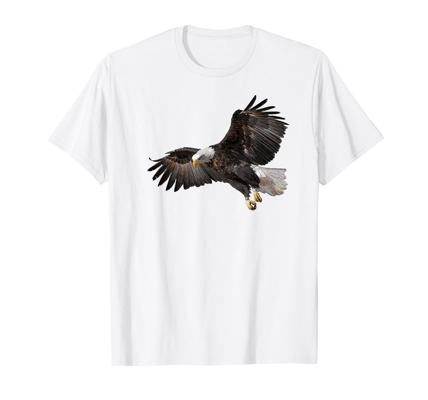 Wild North American Bald Eagle Banded Flying T-shirt #1 T-Shirt