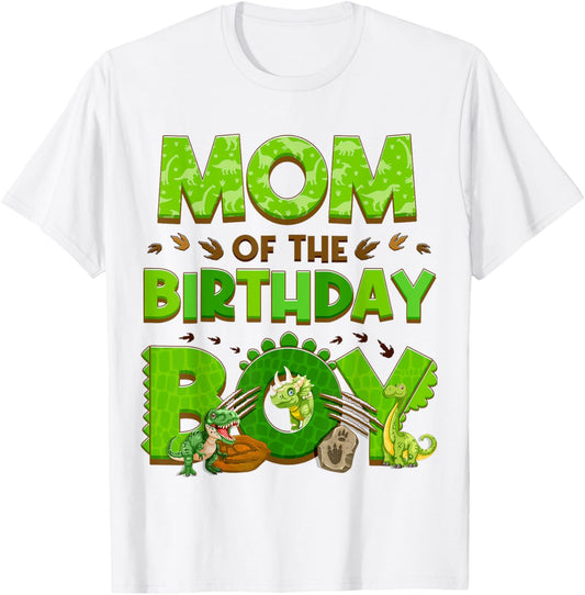 Mom And Dad Of The Birthday Dinosaur Family Matching Party T-Shirt