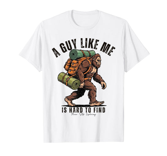 Bigfoot Camping Adventure Humor Hiking Sasquatch Funny T-Shirt