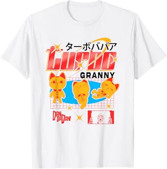 Dan Da Dan Turbo Granny Ghost Alien Anime T-Shirt