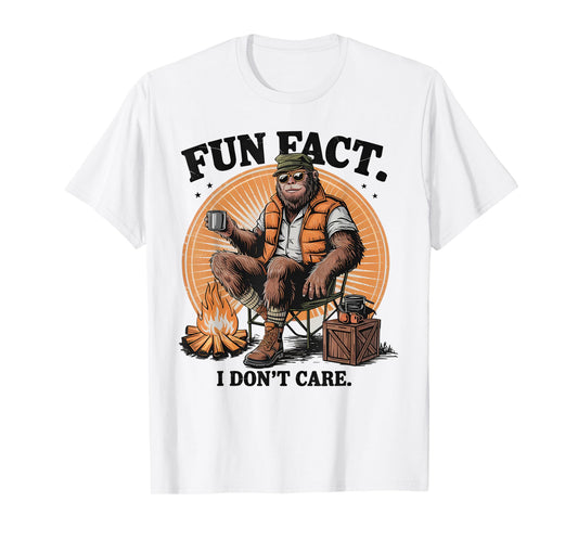 Bigfoot Sasquatch I Don’t Care Sarcastic Bigfoot Cryptid T-Shirt