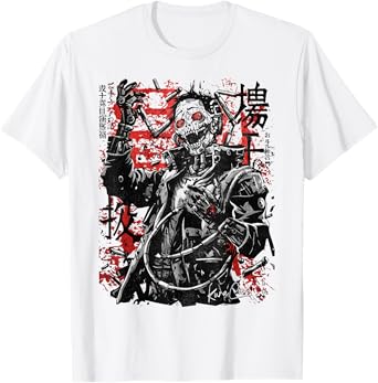 Japanese Streetwear Cyberpunk Y2K Techwear Retro Manga Anime T-Shirt