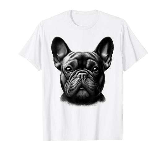 Head Portrait of a Cute French Bulldog T-Shirt