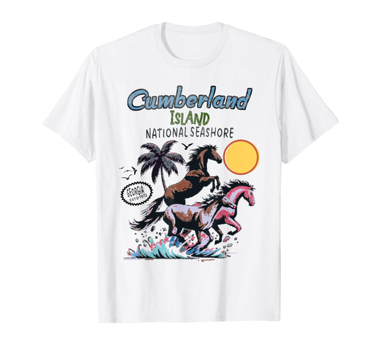 Cumberland Island National Seashore native horses T-Shirt