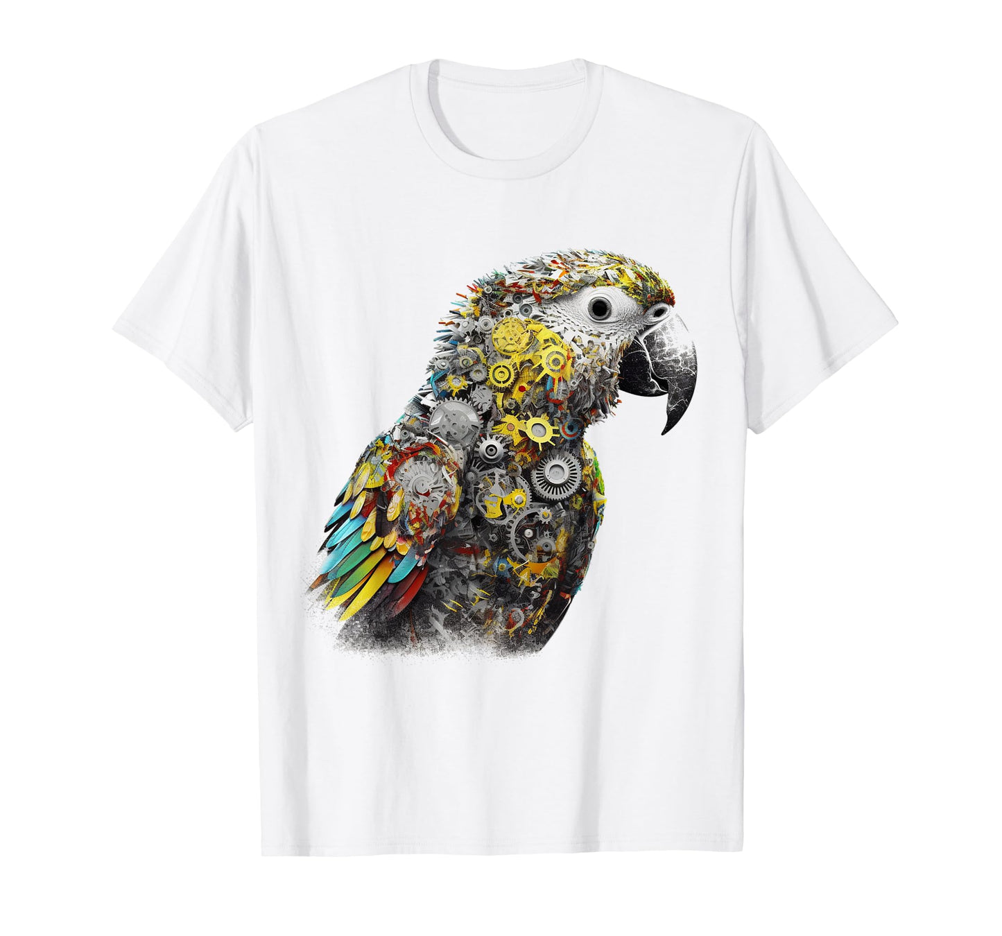Parrot Animal Robot Fantasy Colourful Bird - Art Parrot T-Shirt