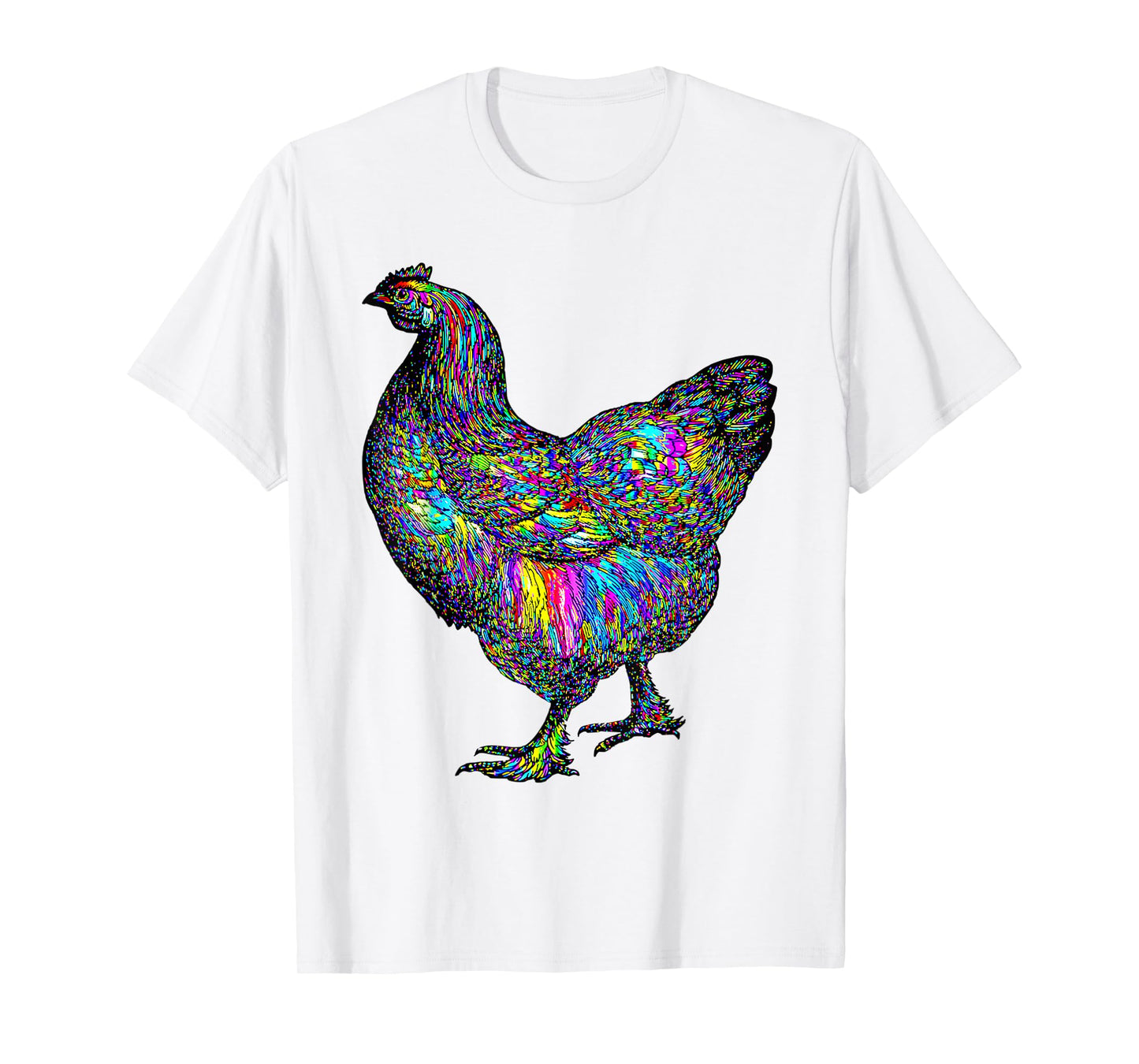 Psychedelic Chicken Bird T-Shirt