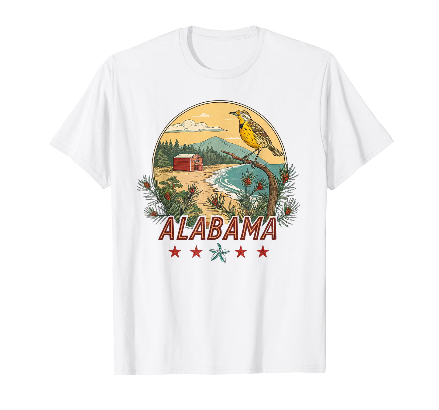 Retro Vintage Sweet Alabama Yellowhammer Souvenir T-Shirt