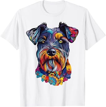 Bouvier Des Flandres Dog Motif Pet Art T-Shirt