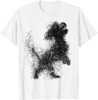Dog Lover Art Drawing Animal Illustration Graphic Dog T-Shirt