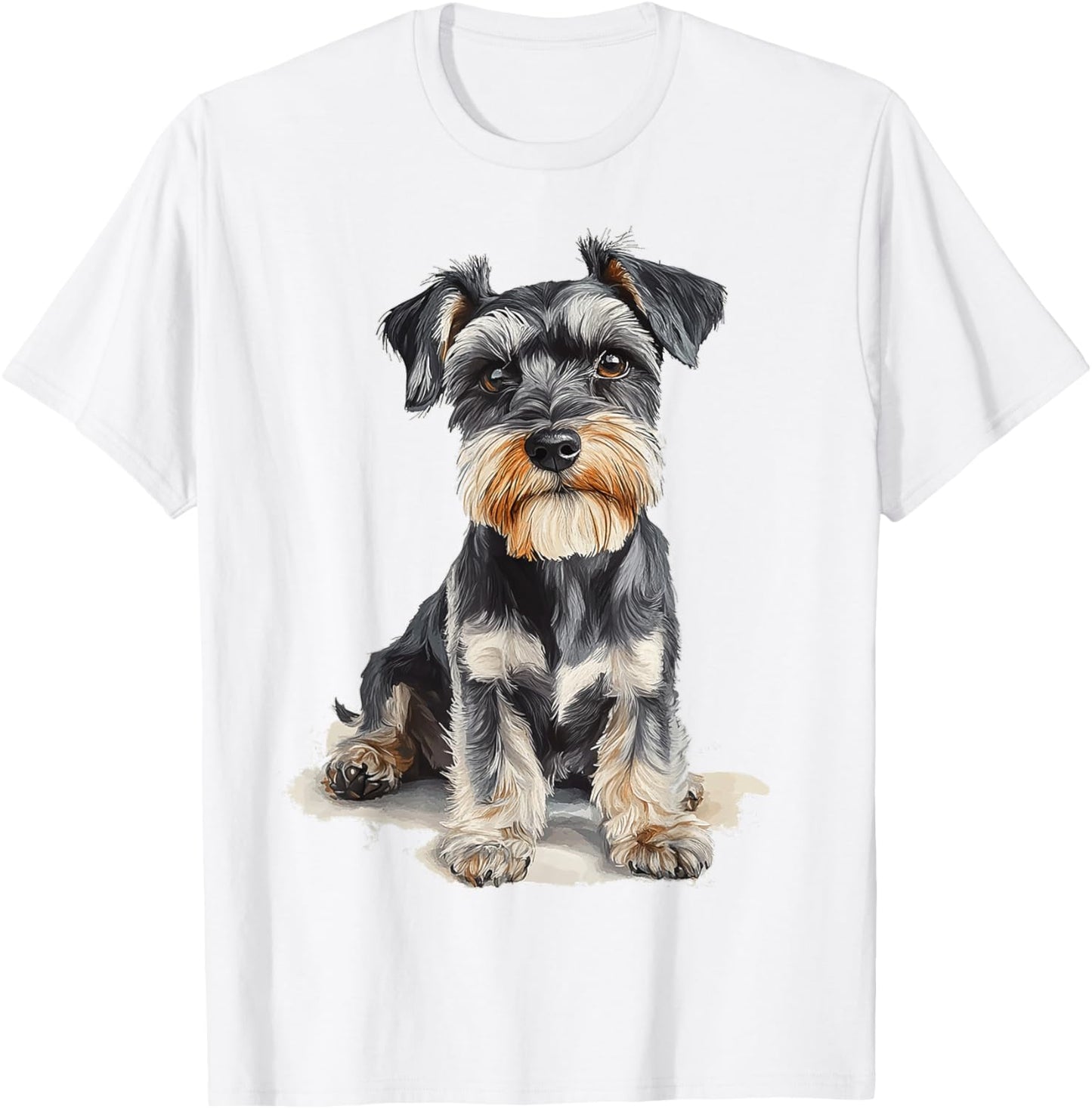 Miniature Schnauzer Dog Motif Pet Miniature Schnauzer T-Shirt