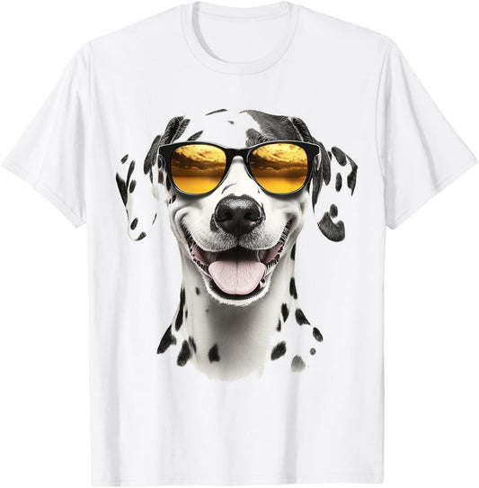 Dalmatian Dog Motif Pet Illustration Dalmatian T-Shirt