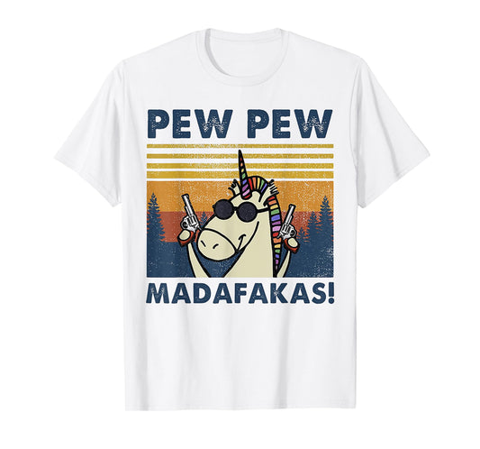 Unicorn Pew Pew Vintage T-Shirt