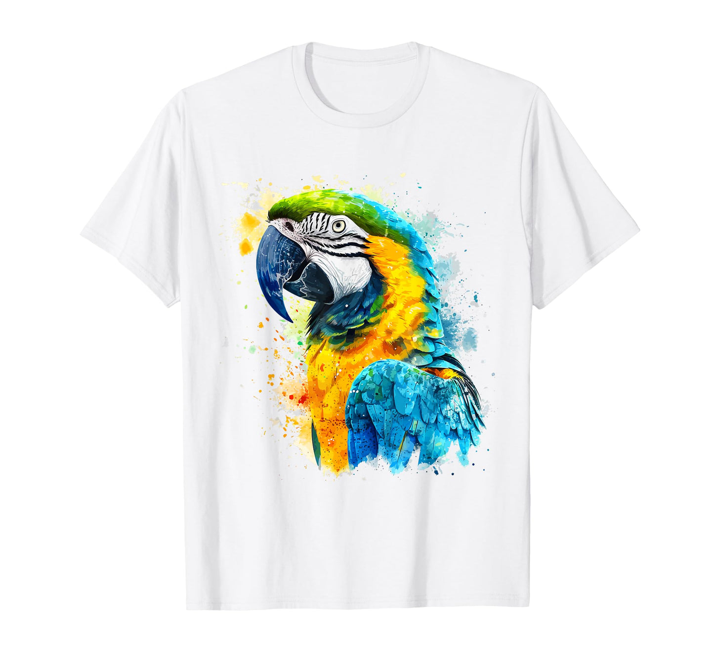 Colorful Parrot Watercolor T-Shirt