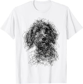 Dog Art Drawing Animal Abstract Illustration Graphic Dog Men Women Kids T-Shirt