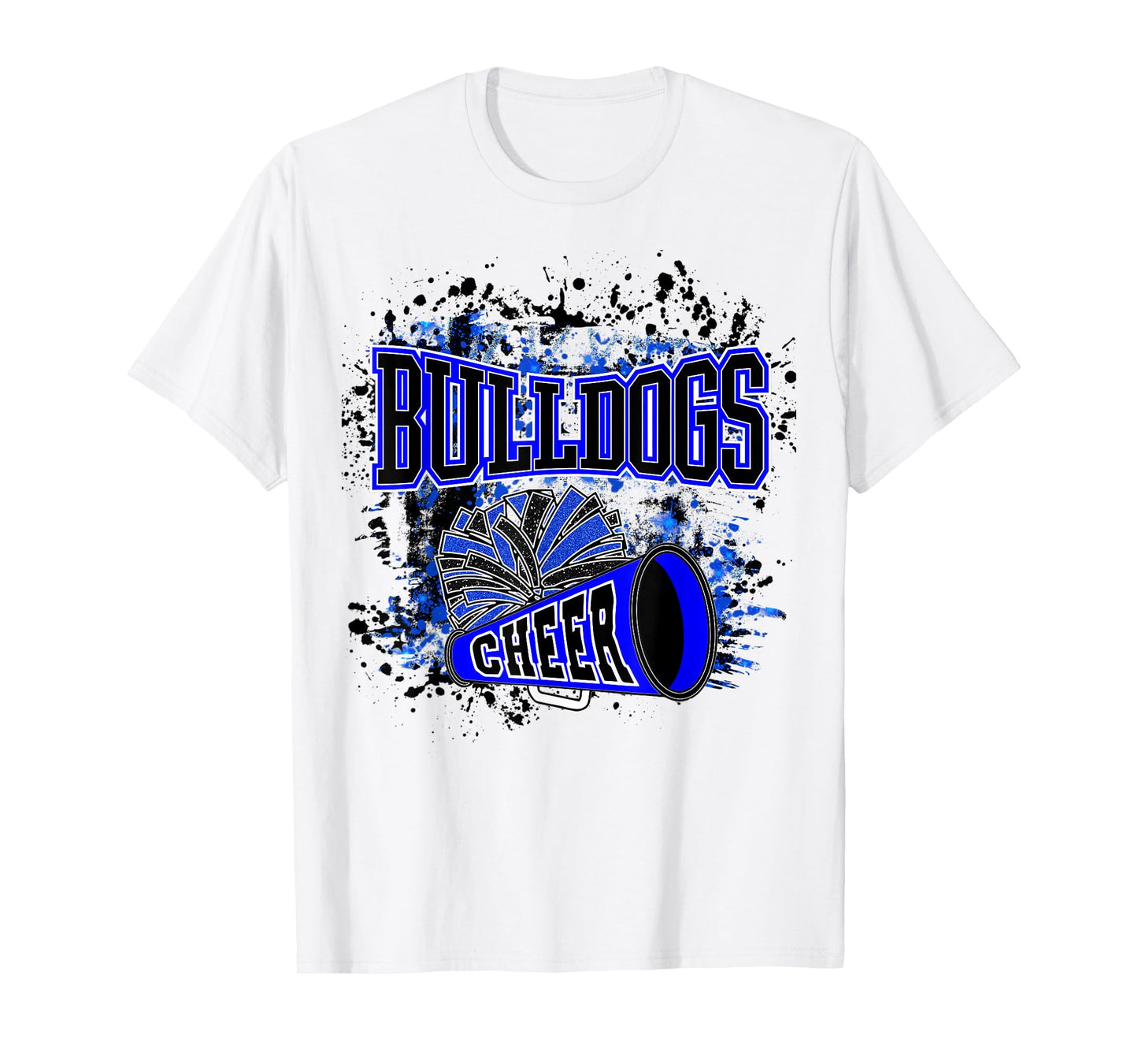 Go Bulldogs Cheer Women Bulldogs Girls School Spirit T-Shirt