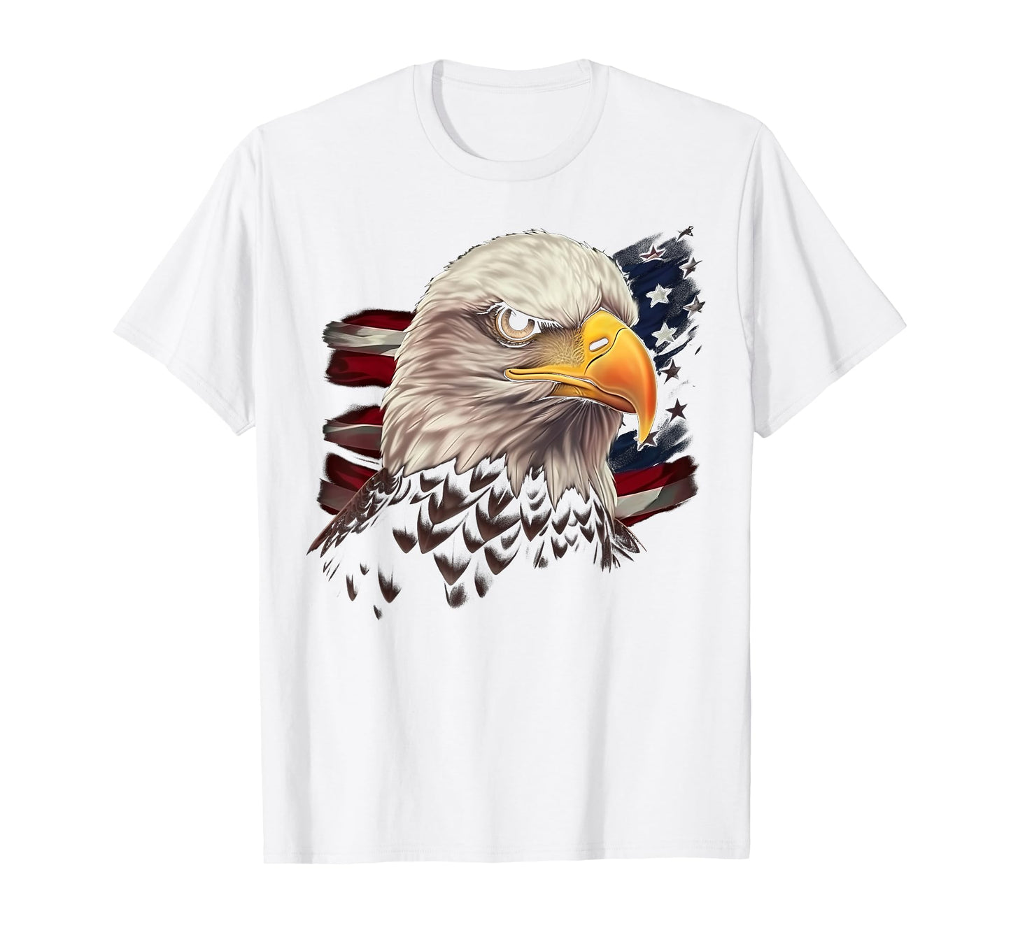 American Flag Eagle Birds USA Patriotic Design T-Shirt