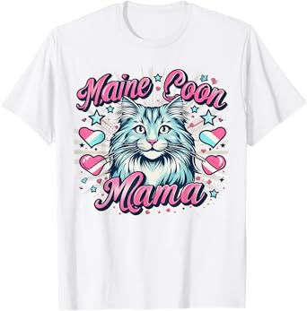 Maine Coon Cat Breed Pet - Maine Coon Mama T-Shirt