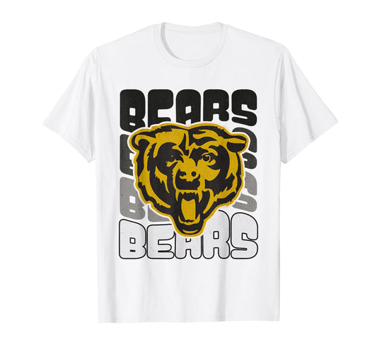 Bear Mascot School Spirit Sports Team Logo Mom Football Game T-Shirt