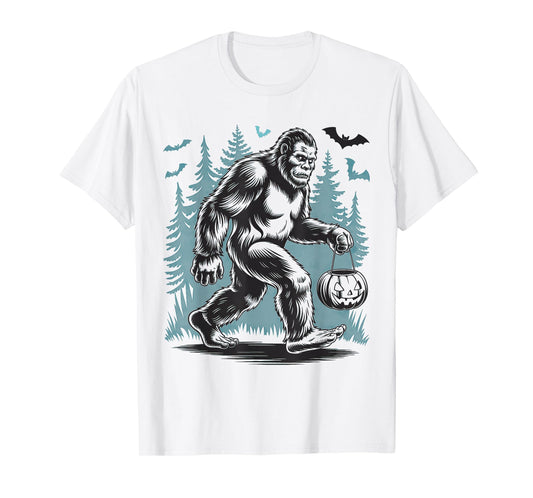 Halloween Bigfoot Pumpkin T-Shirt