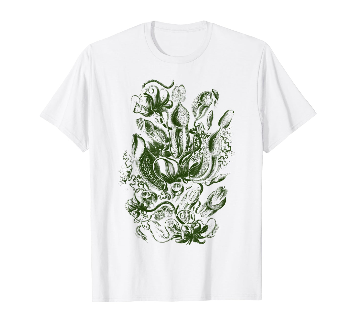 Vintage Haeckel Nepenthaceae Pitcher Plants Tee T-shirt