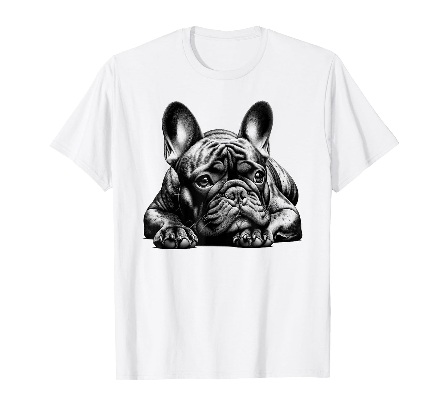 Dreamy French Bulldog in Lying Pose T-Shirt