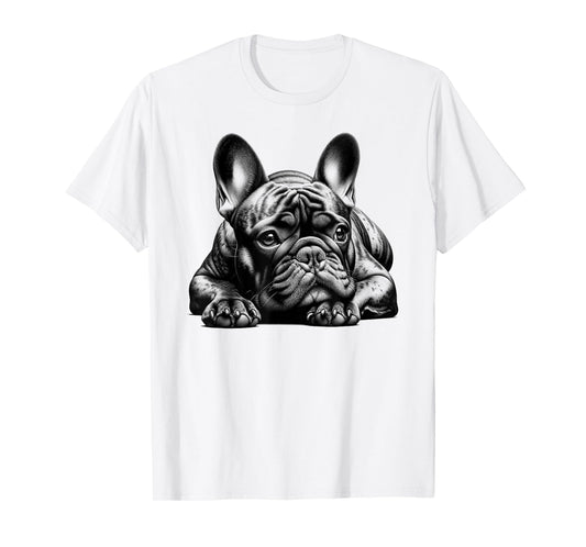Dreamy French Bulldog in Lying Pose T-Shirt