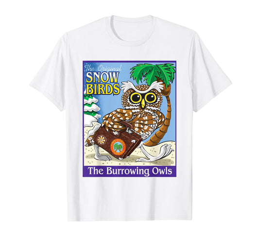 Cape Coral Florida Burrowing Owl Snow Bird T-Shirt T-Shirt