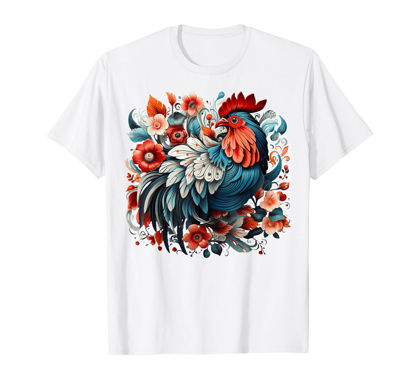 Chicken Floral T-Shirt